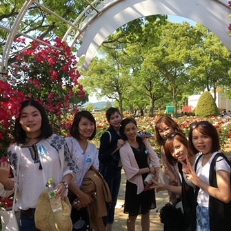 岡山県・バラ園